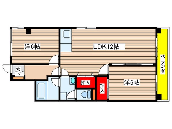 コ－ポナリタの物件間取画像